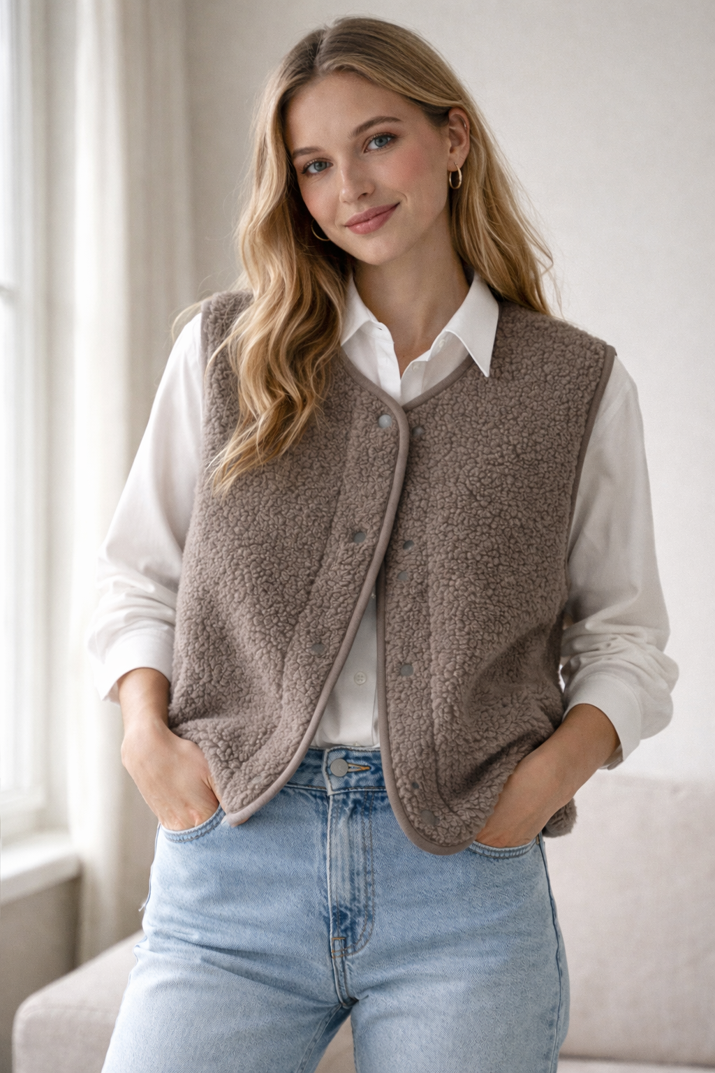 Alwero - Bodywarmer "TYB" ADULT, Biowolle, MOUSE, ultra light – Bild 2