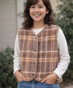 Alwero - Bodywarmer "TYB" ADULT, Biowolle, SCOTCH DARK BROWN, ultra light