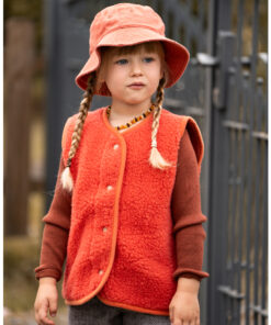 Alwero - Bodywarmer "TYB" Junior, Biowolle, CORAL, ultra light, LIMITED EDITION