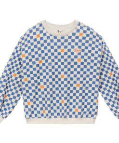 Arsene et les Pipelettes - Terry Sweatshirt Women EPONGE DAMIER, checkered, Biobaumwolle