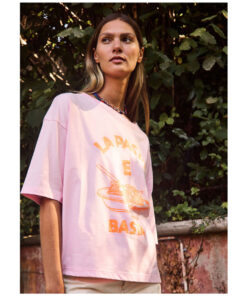 Arsene et les Piplelettes - T-Shirt Women PASTA E BASTA, rose, Biobaumwolle