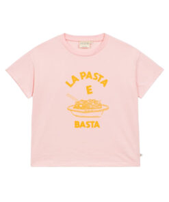 Arsene et les Pipelettes - T-Shirt PASTA E BASTA, light pink, Biobaumwolle