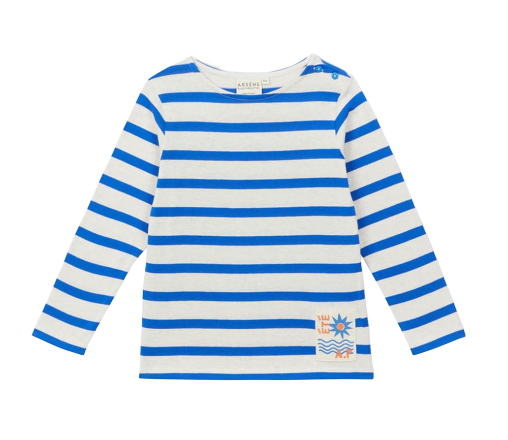Arsene et les Pipelettes - Longsleeve, MARINIERE, gestreift, Biobaumwolle