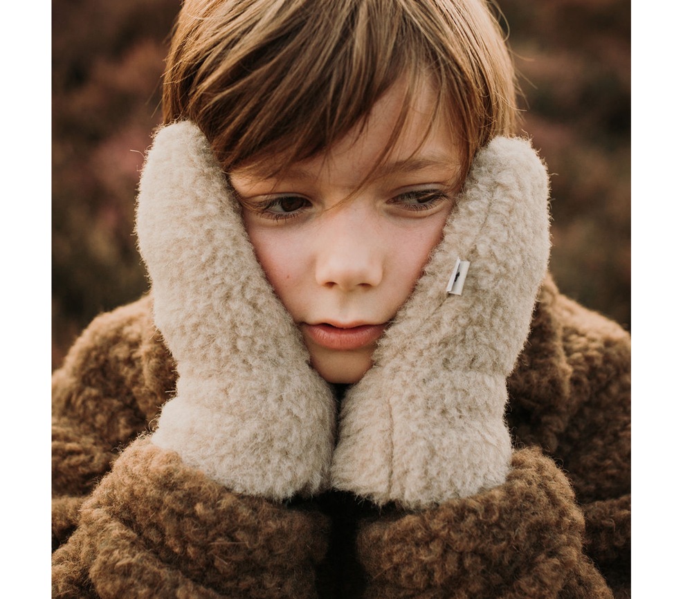 Alwero - Handschuhe, Freeze Kids, Camello, Biowolle – Bild 4