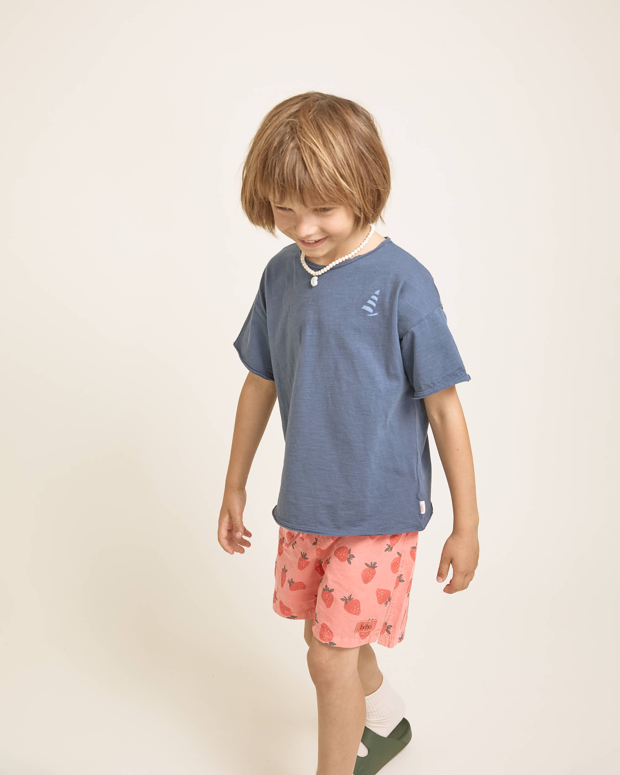 Buho - T-SHIR "WAIKIKI", navy, Biobaumwolle – Bild 3