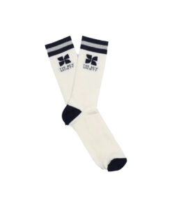 The New Society - Socken "LOGO", Baumwolle, white/navy