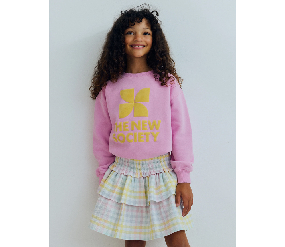 The New Society - TNS Logo Sweatshirt Pink Lavander – Bild 2