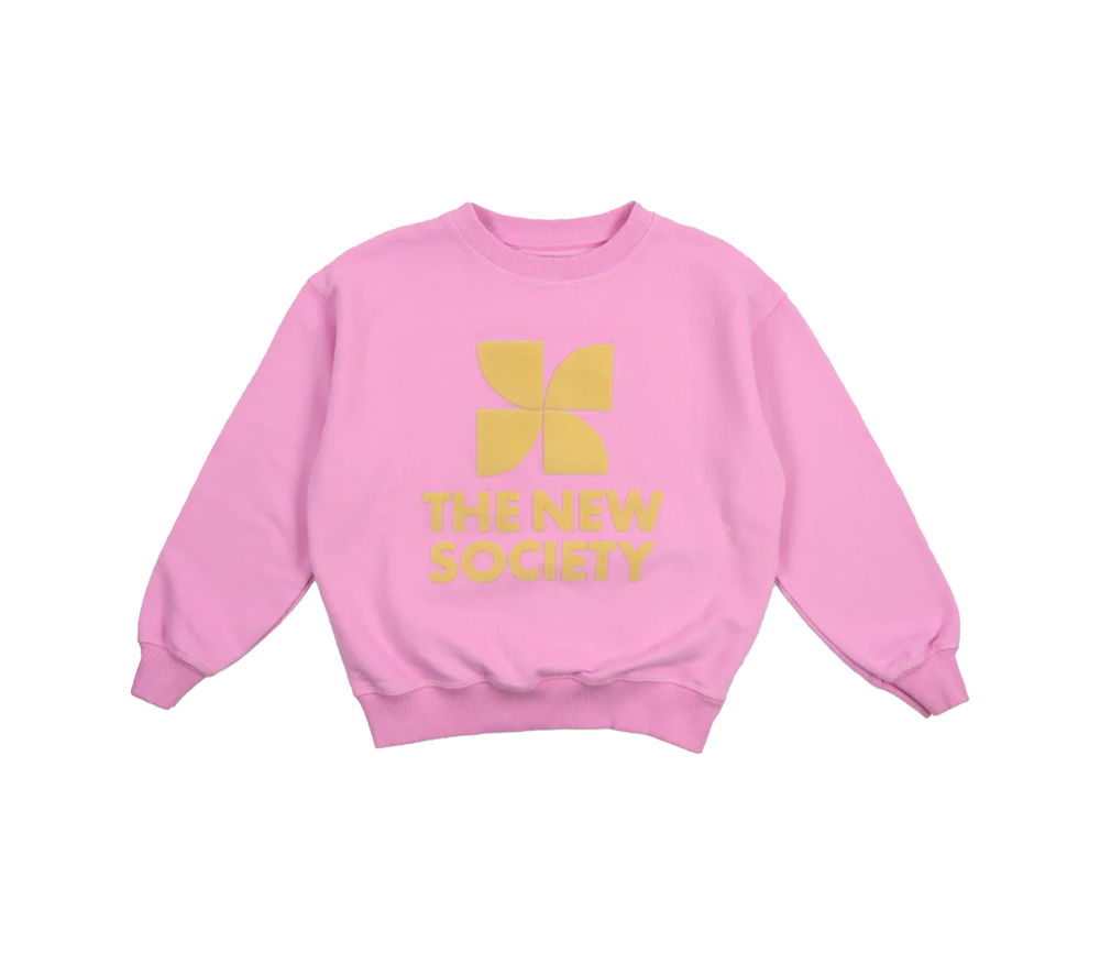 The New Society - TNS Logo Sweatshirt Pink Lavander