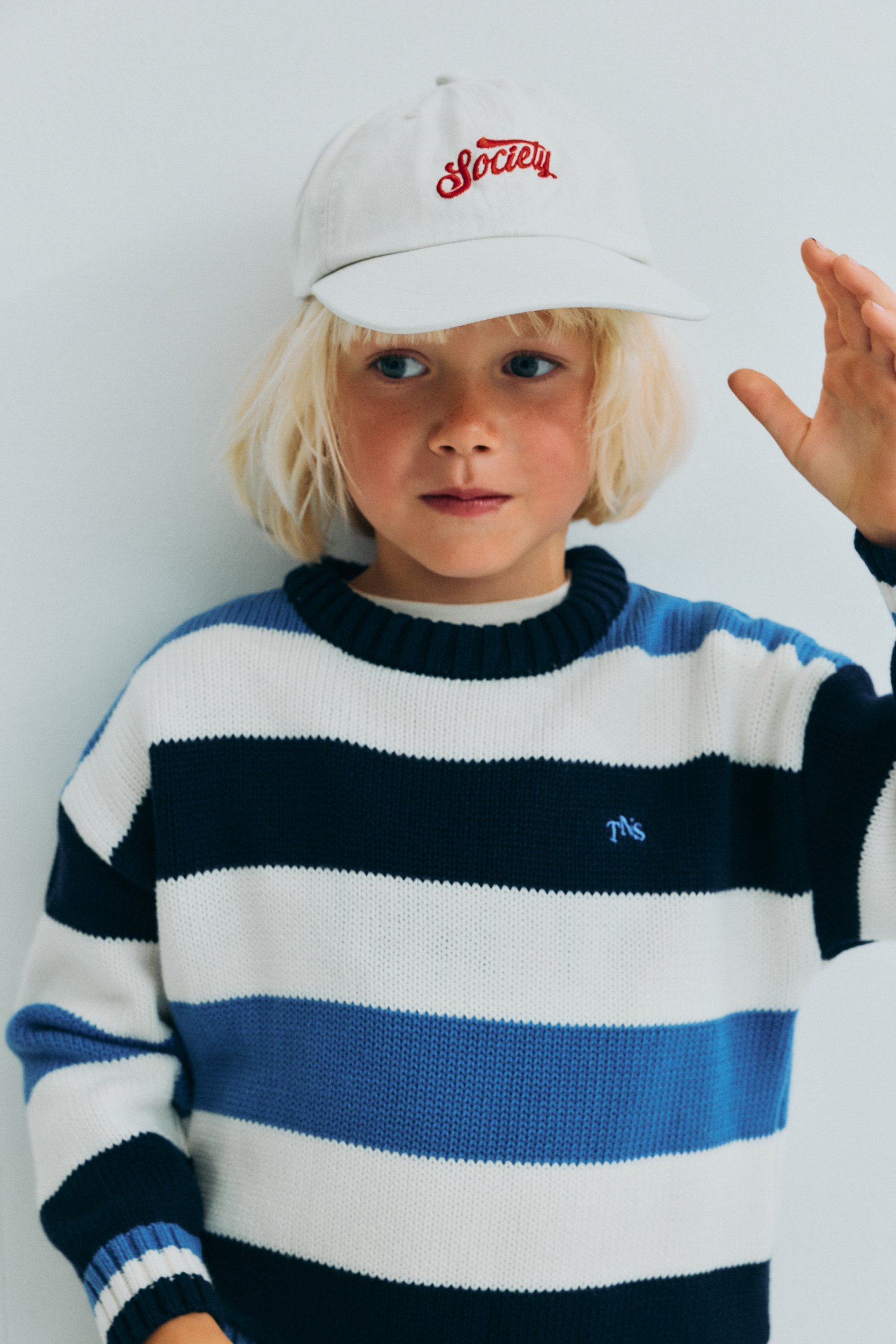 The New Society - Celosia Jumper Summer Midnight Stripes – Bild 4