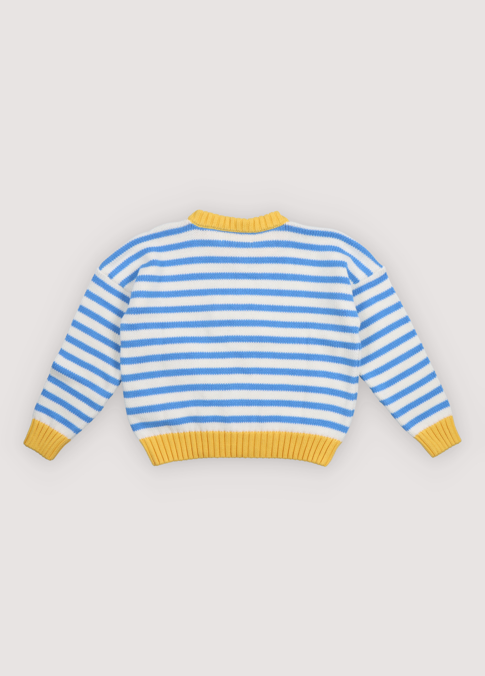 The New Society - Marigold Jumper Vista Blue Stripes – Bild 3
