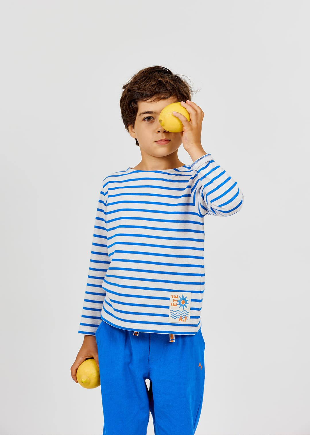 Arsene et les Pipelettes - Longsleeve, MARINIERE, gestreift, Biobaumwolle – Bild 2