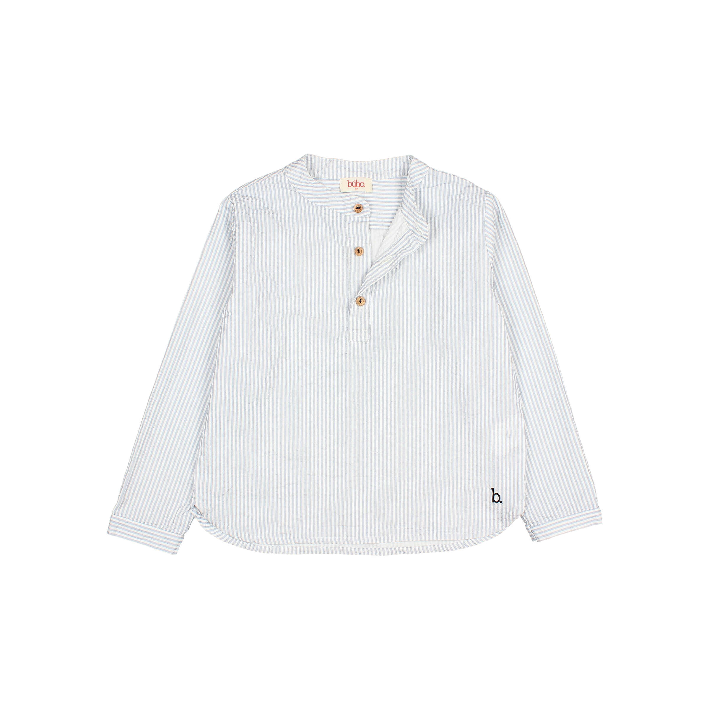 Buho Barcelona - Shirt gestreift, blau, Biobaumwolle – Bild 3