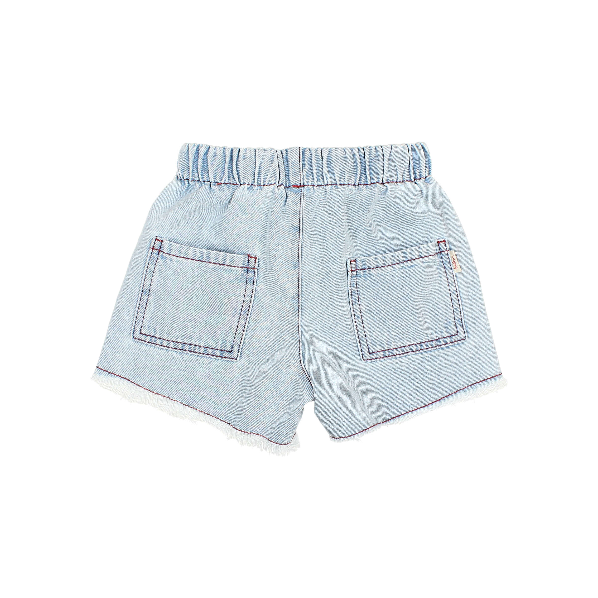 Buho Barcelona - Jeans Shorts, hellblau denim, Biobaumwolle – Bild 2