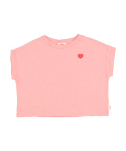 Buho Barcelona - T-Shirt Bisous, pink, Biobaumwolle