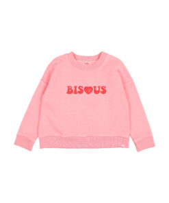 Buho Barcelona - Sweatshirt  Bisous, Coral, Biobaumwolle