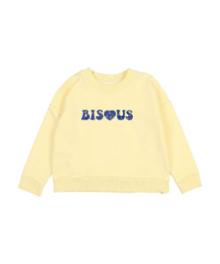 Buho Barcelona - Sweatshirt Bisous, yellow, Biobaumwolle