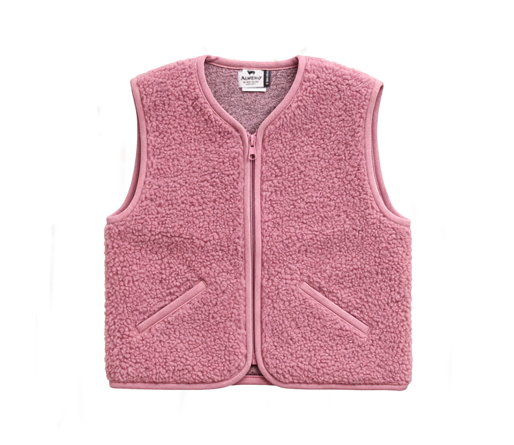 Alwero - Weste "POS" Adult, Biowolle, Venetian Pink, ultra light – Bild 2