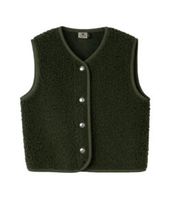 Alwero - Bodywarmer "TYB" ADULT, Biowolle, DARK GREEN, ultra light