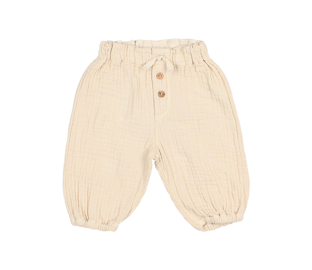 Buho Barcelona - Hose MUSLIN, Sand, Biobaumwolle