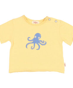 Buho Barcelona - T-shirt OCTOPUS, yellow, Biobaumwolle