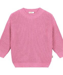 YUKI - Knitted Sweater, BUBBLEGUM, Bio Baumwolle