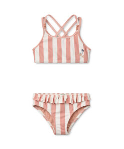 Liewood -  Badeanzug "Belle" gestreift, Coral Blush