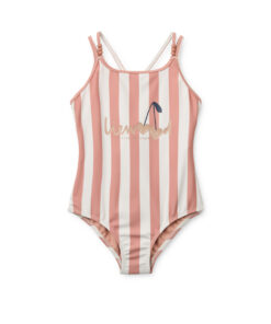 Liewood -  Badeanzug "Suna" gestreift, Coral Blush