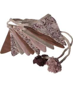 Maileg - Wimpel-Girlande, Rose, Biobaumwolle