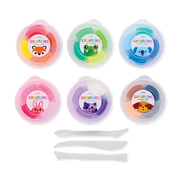 OOLY - Modeliermasse lufttrocknend "Creatibles Deluxe", 24er Set – Bild 4