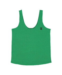 Sisters Department - Top V-Neck, green, Leinen