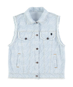 Sisters Department - Weste Zebra, blue,  Baumwolle