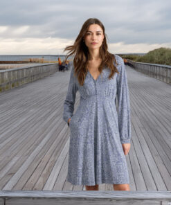 White Stuff - Kleid MEG Jersey, blue, Biobaumwolle