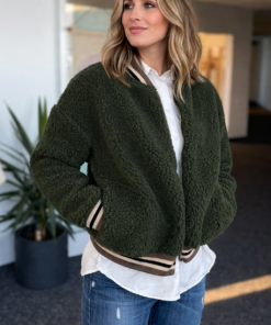 Alwero - Jacke BOOM, DARK GREEN, Bio Merinowolle, ultra light