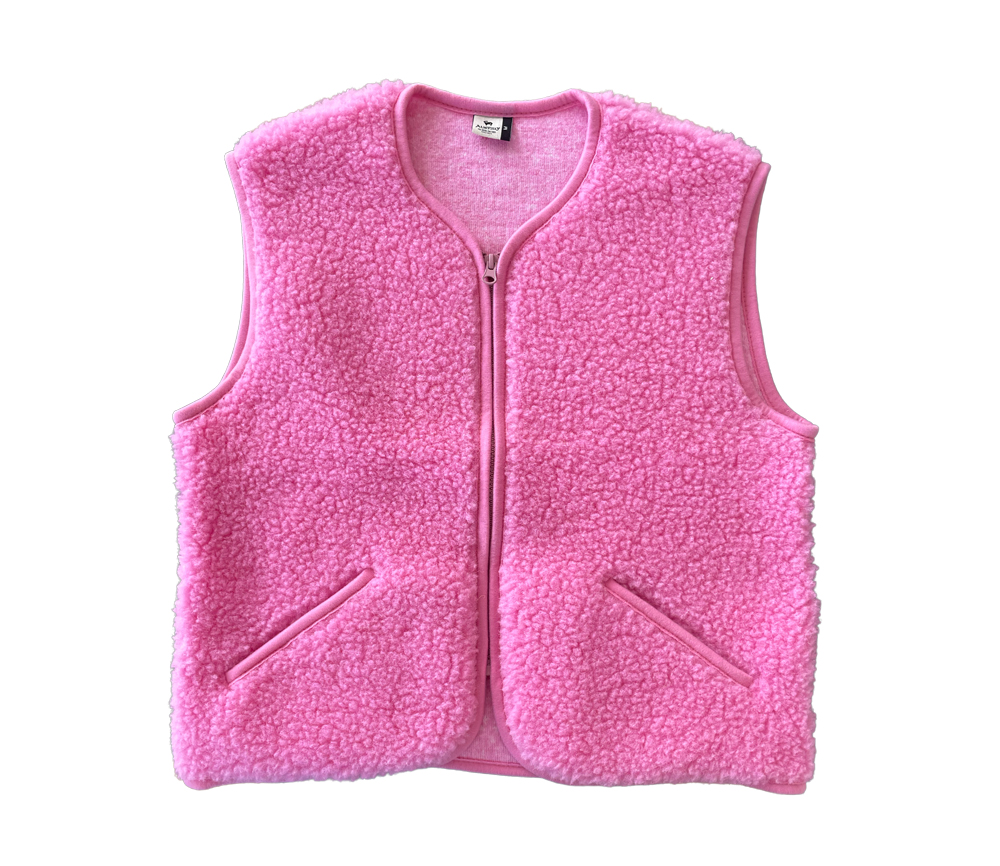 Alwero - Weste "POS" Adult, BUBBLE GUM, Merinowolle, ultra light - LIMITED EDITION
