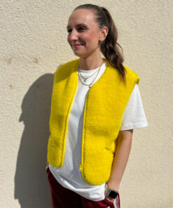 Alwero - Weste "POS" Adult, LEMON GRASS, Merinowolle, ultra light - LIMITED EDITION