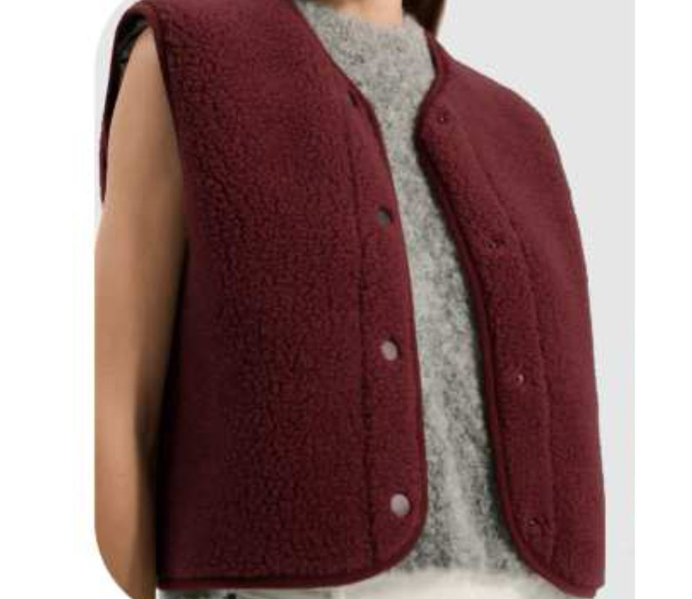 Alwero - Weste "TYB" Adult, CHERRY LIQUEUR, Merinowolle, ultra light - LIMITED EDITION