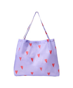 Studio Noos - Einkaufstasche "Lila Hearts"