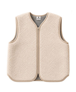 Alwero - Weste "ALF ZIP" Adult, SAND BROWN, Merinowolle