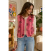 Alwero - Weste "ALF ZIP" Adult, CHERRY, Merinowolle