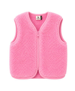 Alwero - Weste "ALF ZIP" JUNIOR, BUBBLE GUM, Merinowolle