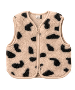 Alwero - Weste "ALF ZIP" JUNIOR, GEPARD, Merinowolle