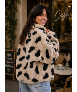 Alwero - Jacke BLOOM, Oversize, GEPARD, Merinowolle, ultra light