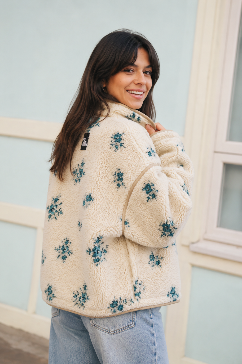 Alwero - Jacke BLOOM, Oversize, WILD ROSE, Merinowolle, ultra light – Bild 3