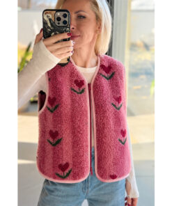 Alwero - Weste "ALF ZIP" Adult, CHERRY, Merinowolle