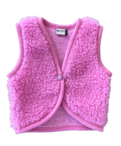 Alwero - Bodywarmer "LULU" Junior, BUBBLE GUM, Merinowolle, ultra light - LIMITED EDITION