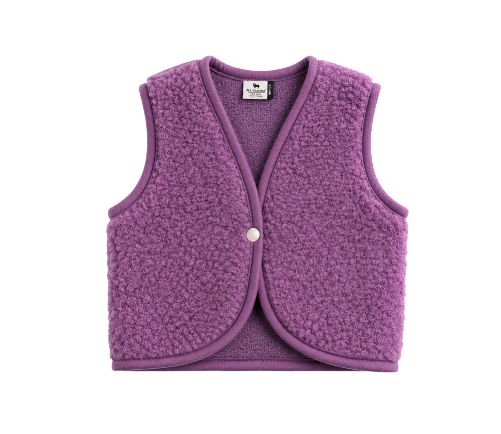 Alwero - Bodywarmer LULU, ultra light, Biowolle, French Violet