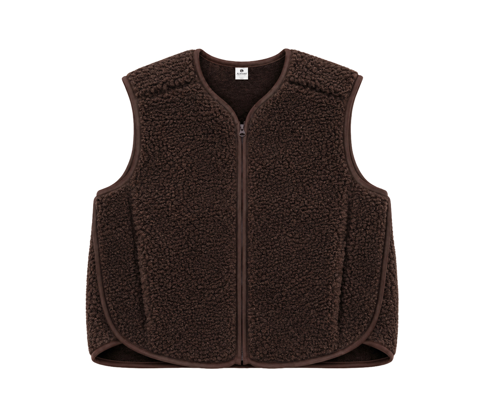 Alwero - Weste "MERIN" Adult, CHOCO MARTINI, Merinowolle Ultra Light – Bild 2