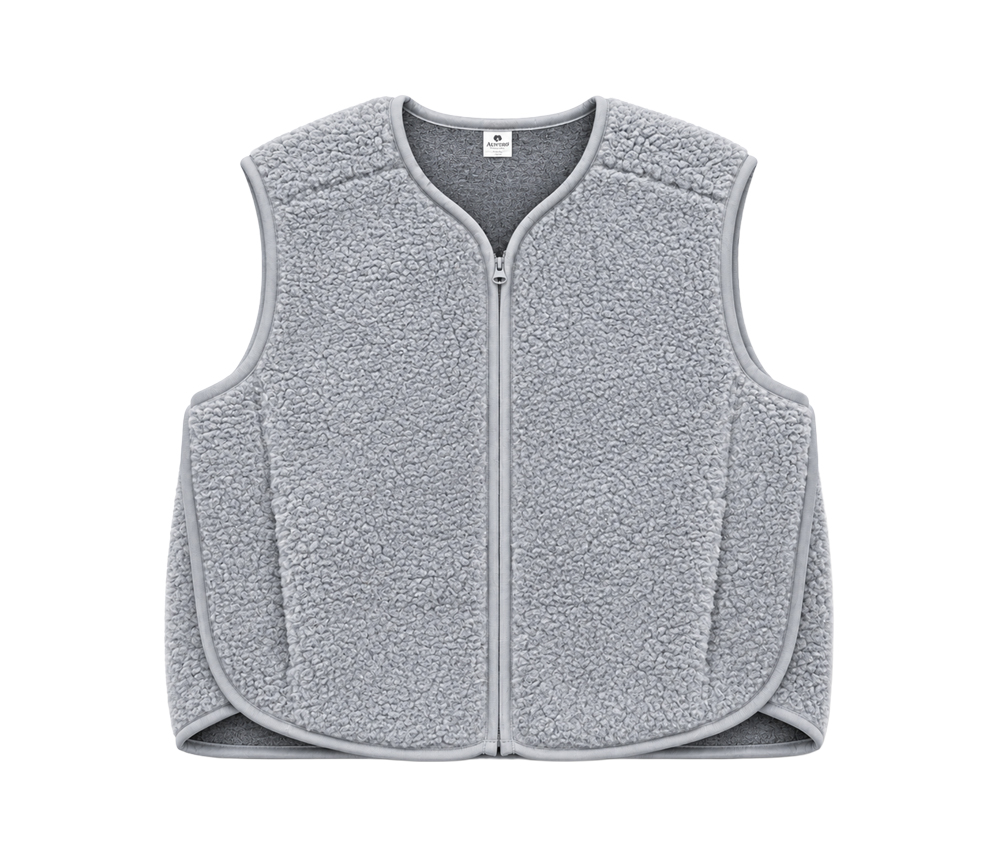 Alwero - Weste "MERIN" Adult, SILVER, Merinowolle Ultra Light – Bild 3