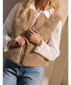 Alwero - Weste "MERIN" Adult, Tan, Merinowolle