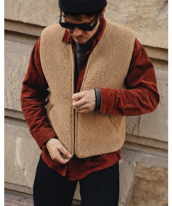 Alwero - Weste "POS" MEN, TAN, Merinowolle, ultra light